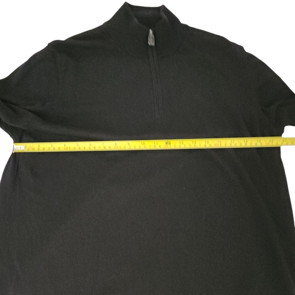 JOS. A. BANK Traveler 1/4 Zip Merino Wool black Sweater xl - Picture 8 of 10
